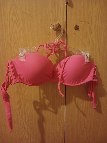 dekor saatler: Qadın bikini dəsti Kupalnik – parlaq çəhrayı - 2 parça: bardot/kupalı — 1