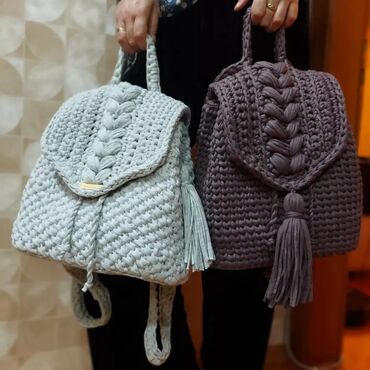 Çantalar: Сумки, рюкзаки, клатчи вязаные — 6