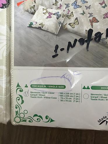2ci el perde: Yeni Böyüklər üçün Bir nəfərlik Anti-allergen Pambıq Pastel dəsti, Ünvandan götürmə, Pulsuz çatdırılma — 3