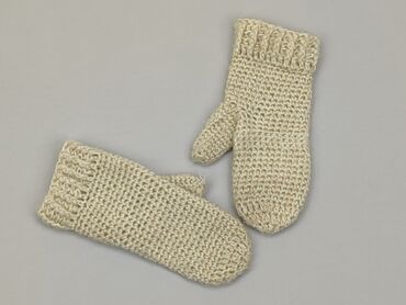 beżowa czapka zimowa: Rękawiczki, 8 cm, stan - Dobry