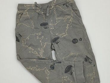 szerokie szare spodnie: Sweatpants, Little kids, 3-4 years, 104, condition - Very good