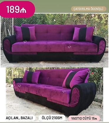 qupka: Divan, Qonaq otağı üçün, Bazalı, Açılan — 2