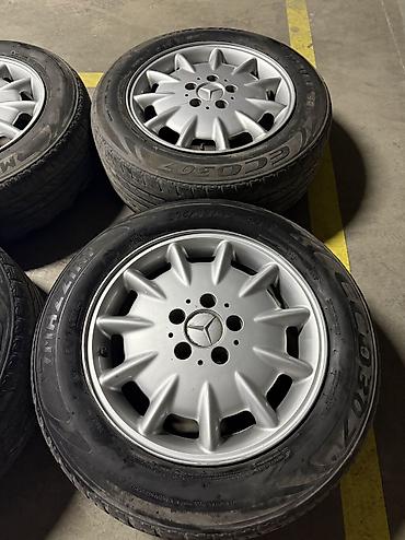 215 70 сешка: Литые Диски R 16 Mercedes-Benz, Комплект, отверстий - 5, Б/у — 9