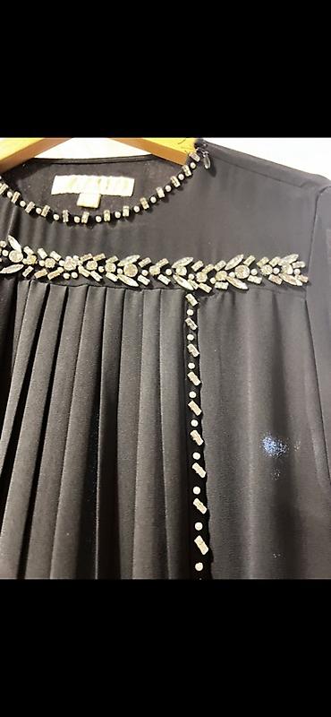 ucuz kask: Qara şifon abaya/kimono stili uzun paltar - Rəng: qara - Parça — 2