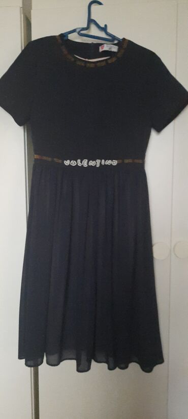 шифоновая длинное платье: M (EU 38), Свободного кроя