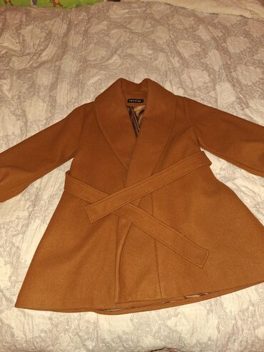 женское пальто на синтепоне: Пальто S (EU 36), цвет - Оранжевый