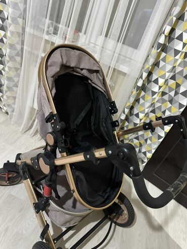 Коляски: Коляска, цвет - Коричневый