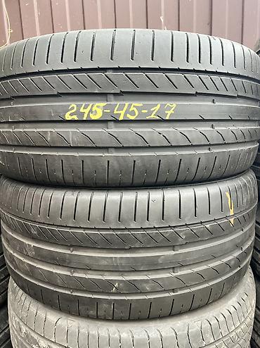 Шины 245 / 45 / R 17, Лето, Б/у, Пара, Германия, Continental at lalafo.kg Шины 245 / 45 / R 17, Лето, Б/у, Пара, Германия, Continental