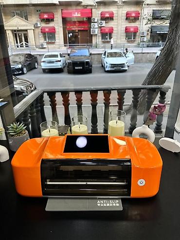 stikerler: Portativ hidrogen vinil/ploter kəsici – sensor ekranlı, narıncı korpus — 1
