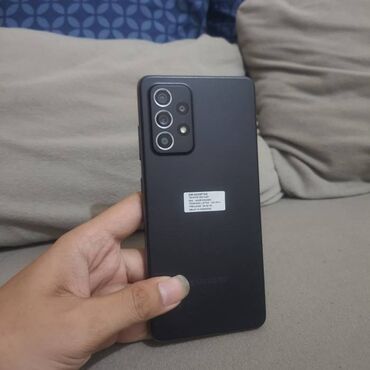 samsung s5 aksesuar: Samsung Galaxy A52, цвет - Черный, Отпечаток пальца, Две SIM карты