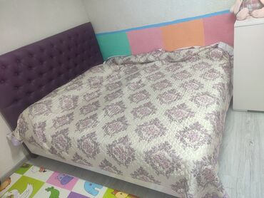 спальные гарнитуры буу: Уктоочу бөлмө гарнитуру, Колдонулган, Шкаф, Тумба, Эки кишилик керебет, Өзү алып кетүү