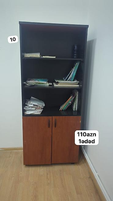 embawood kitab refi: Kitablıq/dolab - Material: laminat/MDF tipli ağac teksturalı səth - — 1