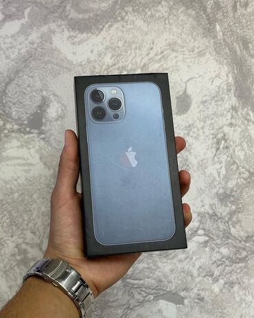 Apple iPhone: IPhone 13 Pro, 128 GB, Blue Titanium, Zəmanət, Face ID, Sənədlərlə