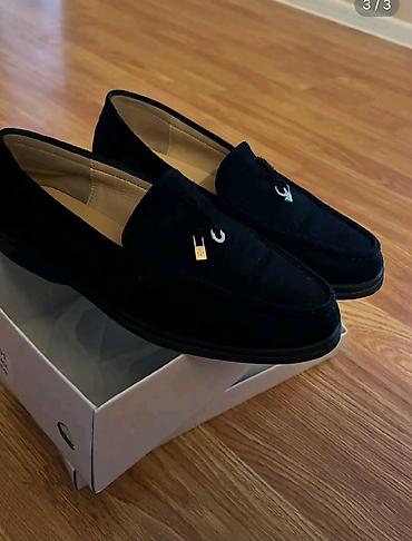 ipli mokasinlər: Loro Piana “Open Walk” mokasinləri - Rəng: qara - Model: Open Walk — 1