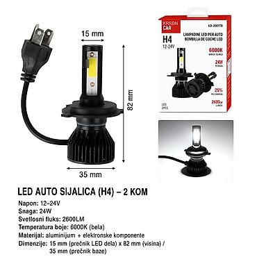 KMT LED auto sijalica 2008771-A H4 LED sijalica za automobil