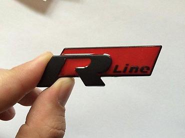 bronza za cunkove: NATPIS ZNAK R-LINE - CRNI | Viber — 1