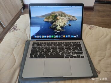 macbook air �������� �� �������������� в Кыргызстан | Ноутбуки и нетбуки: Apple MACBOOK, Apple M1, 16 ГБ ОЗУ, 13.3 "