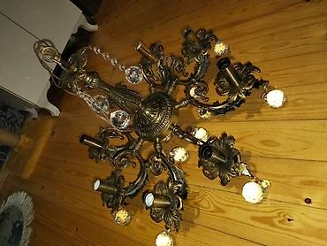 İşıqlandırma: Çılçıraq, 8 lampa, Metal — 2