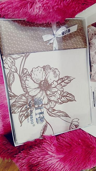 pastel destleri: Han Husso Home Collection Exclusive Series yataq dəsti. Açıq krem fon — 4