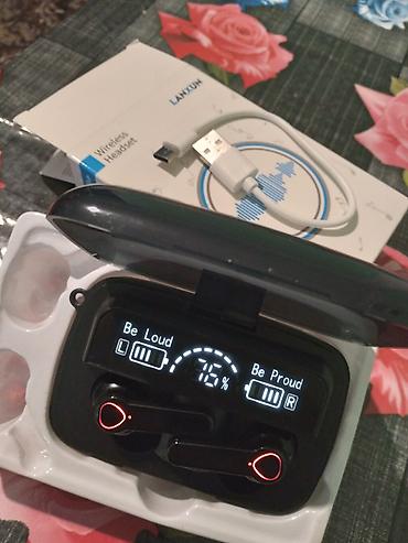 Qulaqcıqlar: İşlənmiş Simsiz (Bluetooth) Qulaqcıqlar, rəng - Qara — 1