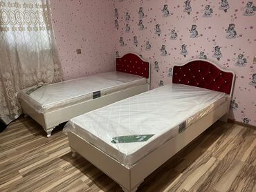 железная кровать односпальная: Новый, Односпальная кровать, Без подьемного механизма, С матрасом, Без выдвижных ящиков, Азербайджан