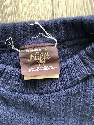 pull and: Темно-синий мужской свитер-пуловер Niffi (Made in England). - — 2