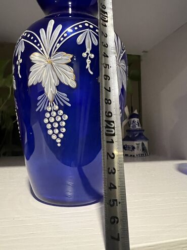 Антикварные вазы: Вазы! Старинные ! Ручная роспись !Шикарная 3 йка! Ваза и подсвечники — 9