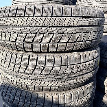 5114 15: Шины 185 / 65 / R 15, Зима, Б/у, Пара, Легковые, Япония, Bridgestone — 1