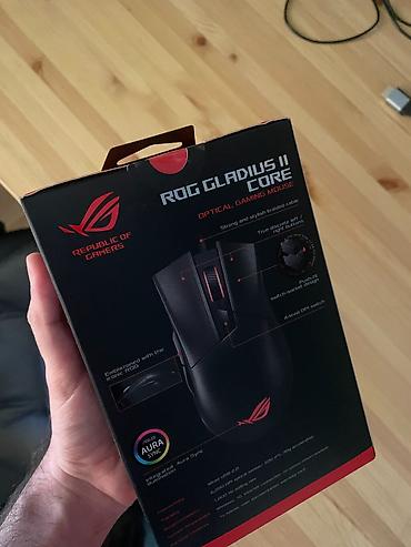 asus rog: ROG Gladius II Core – optik oyun siçanı Xüsusiyyətlər: - ASUS Aura — 3