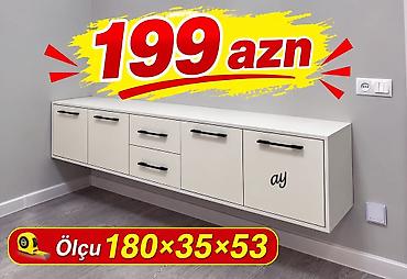 Asma TV altlığı / şkaf - Divara montaj olunan, minimal dizaynlı lalafo.az -da Asma TV altlığı / şkaf - Divara montaj olunan, minimal dizaynlı