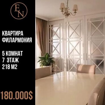 слаю квартира: 5 и более комнат, 218 м², Элитка, 7 этаж, Дизайнерский ремонт