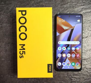 росо телефон: Poco M5s, Жаңы, 256 ГБ, түсү - Кара, 1 SIM, 2 SIM