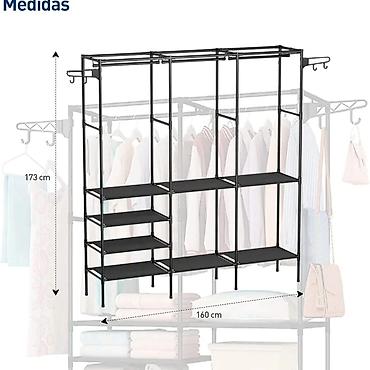 Ostali nameštaj: Stalak, polica za odecuni obucu Sa dva dela: 3200 din Sa tri dela — 7