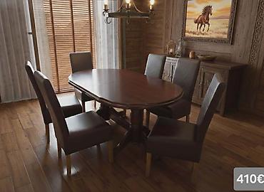 Stilske garniture: Trpezarijski setovi – više modela - Set 1 (prikaz 1 i 4) – 640€: - — 23