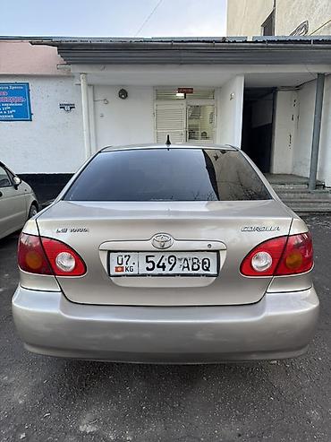 Toyota: Toyota Corolla: 2002 г., 1.8 л, Автомат, Бензин, Седан — 5