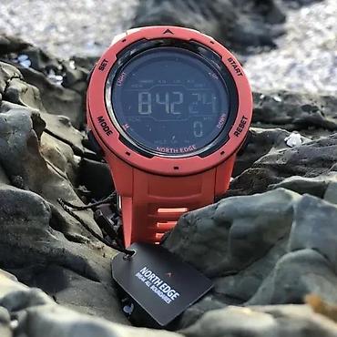Ručni satovi: NORTH EDGE MARS - 44mm - Crvena OPIS: Funkcije: Kalendar Alarm — 1