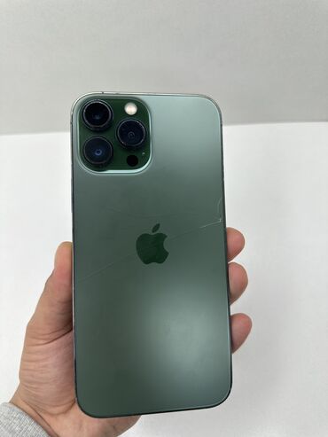 телефон iphone 8: IPhone 13 Pro Max, Колдонулган, 256 ГБ, Alpine Green, Каптама, Коргоочу айнек, Заряддоочу түзүлүш, 82 %