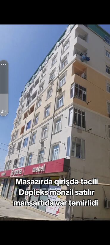 mansar evler: 2 otaqlı, Yeni tikili, 2 kv. m