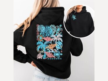 varatnikli koynekler: Qrafik kapüşonlu sviterlər kolleksiyası - Növlər: 1) Qara