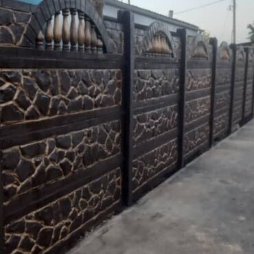 Железобетонные заборные плиты: Железобетонная заборная плита, Длина: 2 м, Высота: 2 м, Толщина: 40 мм, Новый — 21