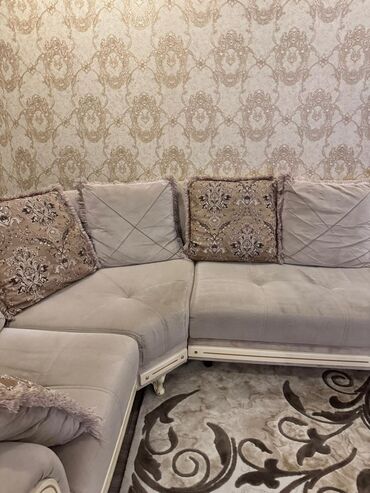 Divanlar: Künc divan, Açılan, Bazalı, Vеlur parça, Çatdırılma yoxdur — 7