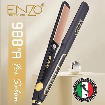 Бытовая техника: №: 13451 Məhsulun adı: Saç üçün düzləşdirici Enzo EN-5182 Black/Gold — 3