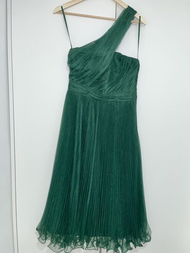 haljina spamukspandexkopcanje sa strane rajfeslus: Asos M (EU 38), color - Green, Evening, Other sleeves