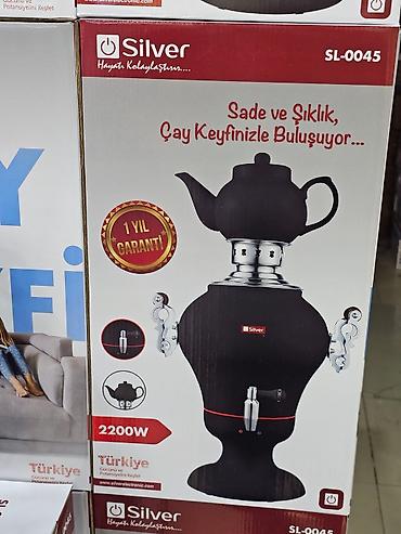 Samovarlar: Elektrikli samovar silver model: sl-0045 elektri̇k semaver 4l — 11