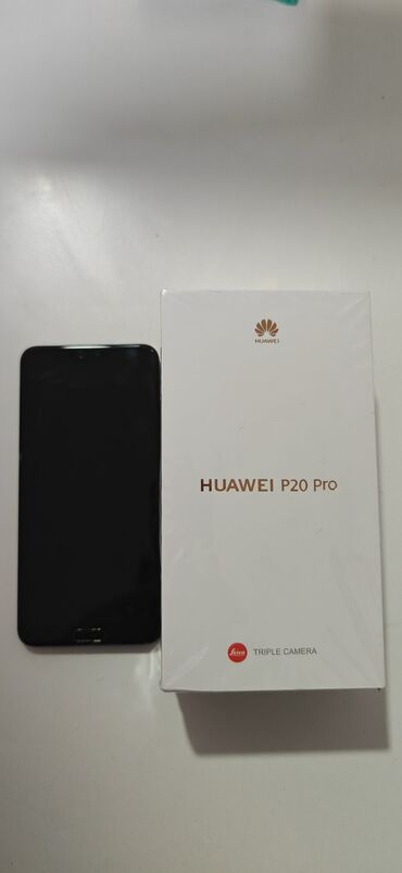 телефон 124: Huawei P20 Pro, Б/у, 128 ГБ, цвет - Серый, 2 SIM