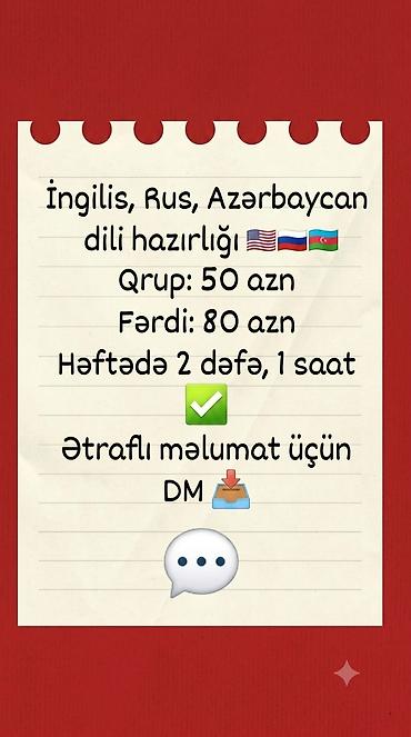 online ingilis dili müəllimi: Müəllim tələb olunur, Xarici dillər, 3-5 illik təcrübə — 1