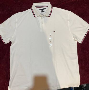 футболки найк: Мужская футболка, XL (EU 42), Tommy Hilfiger, Новый, цвет - Белый, Самовывоз