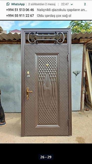 Giriş qapıları: Yeni Giriş qapısı Zəmanətli, Ödənişli quraşdırma, Ödənişli çatdırılma — 19