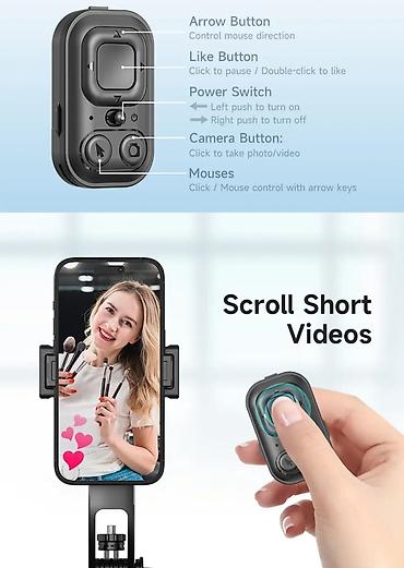 freebuds 4i: AI üz tanıma funksiyalı C17 selfi çubuğu + tripod + gimballı — 6