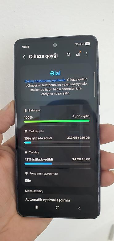 note 50 pro: Samsung Galaxy A53 5G, 256 GB, rəng - Qara, Barmaq izi — 7